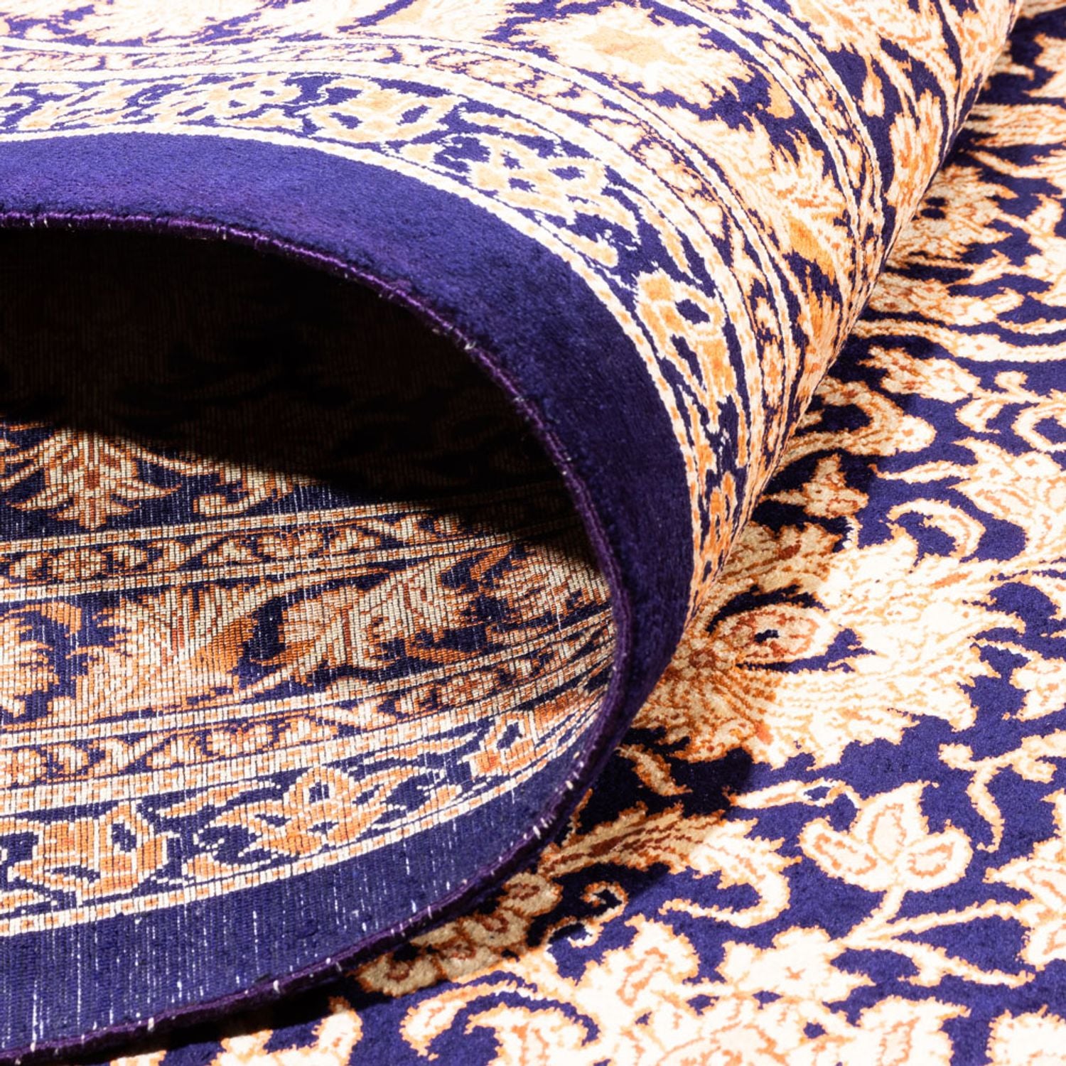 Alfombra de seda - Ghom Seda - Prima cuadrado  - 247 x 243 cm - beige oscuro