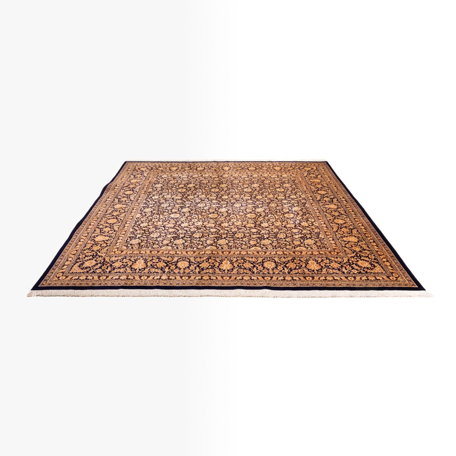 Alfombra de seda - Ghom Seda - Prima cuadrado  - 247 x 243 cm - beige oscuro