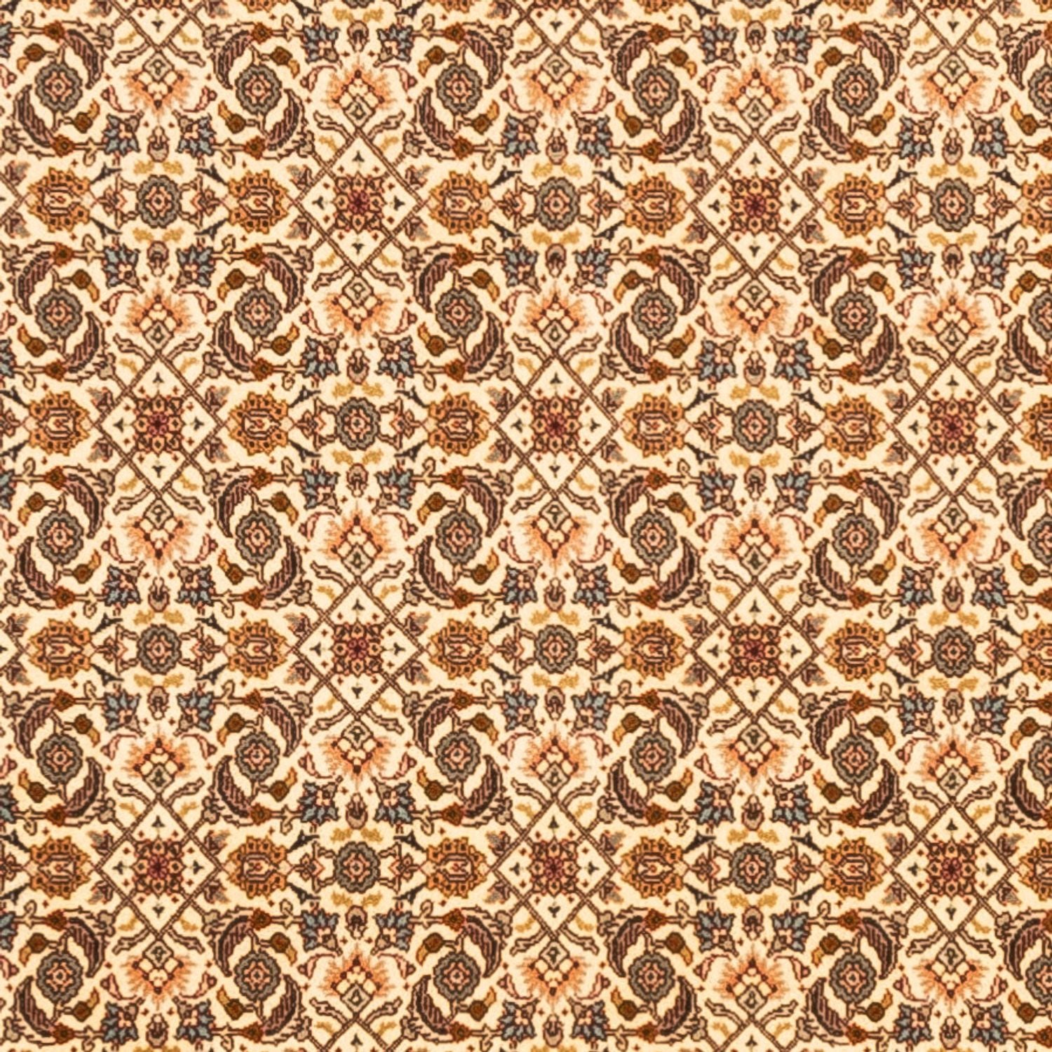 Alfombra Persa - Tabriz - Real cuadrado  - 206 x 204 cm - beige oscuro