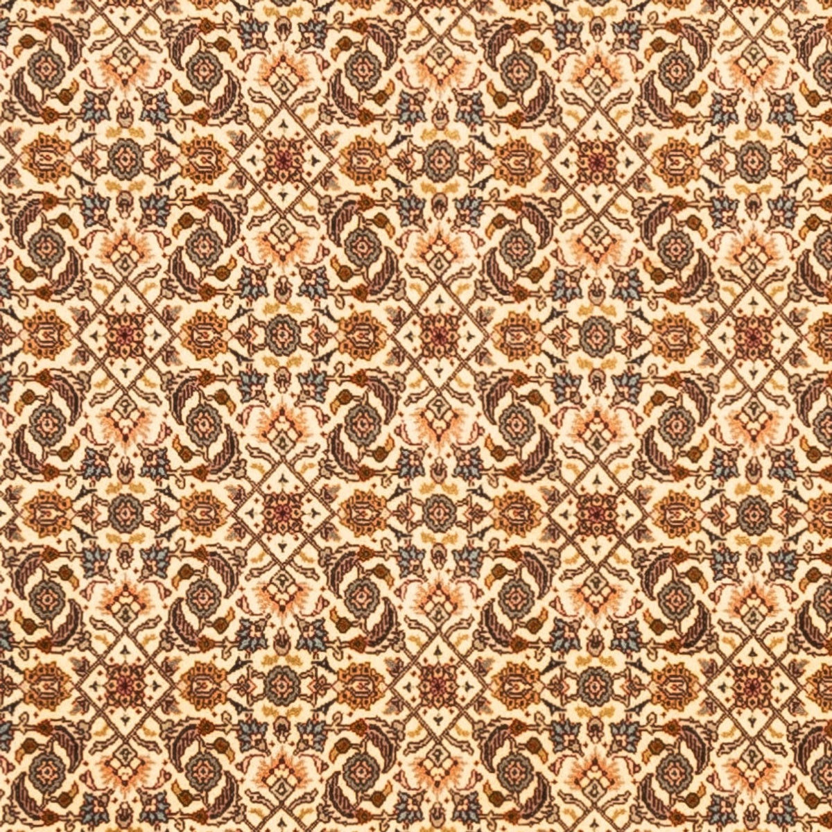 Alfombra Persa - Tabriz - Real cuadrado  - 206 x 204 cm - beige oscuro