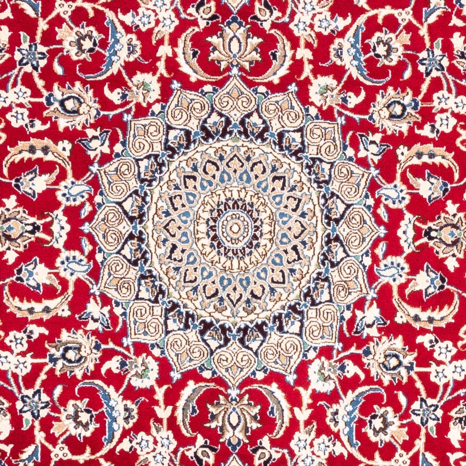 Alfombra persa - Nain - 246 x 156 cm - rojo