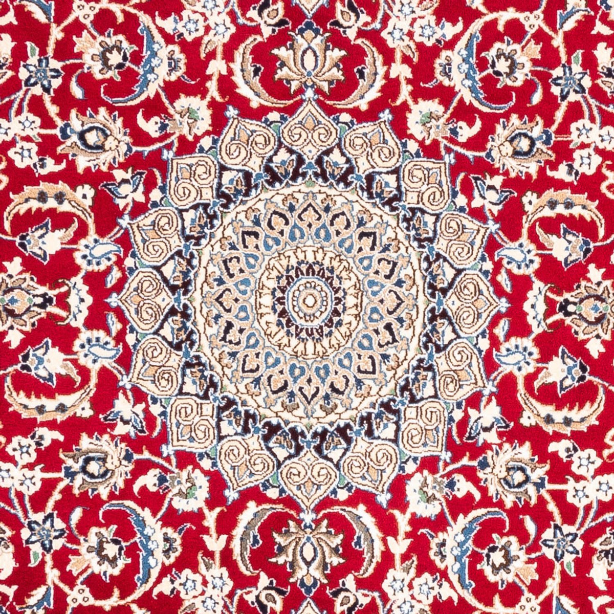 Alfombra persa - Nain - 246 x 156 cm - rojo