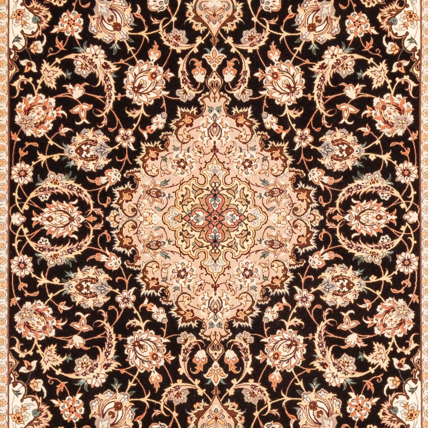 Alfombra de pasillo Alfombra Persa - Isfahan - Prima - 227 x 148 cm - azul oscuro