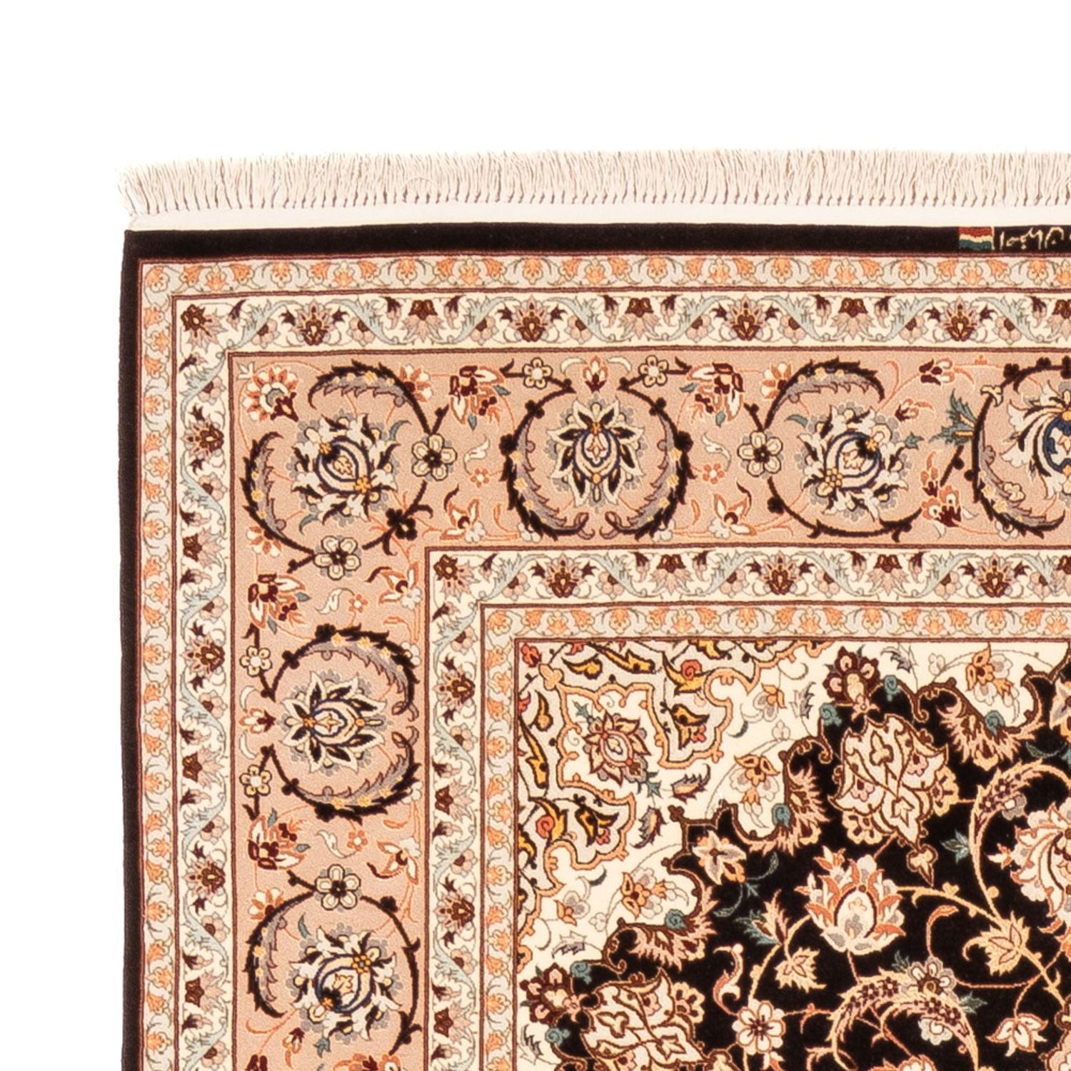 Alfombra de pasillo Alfombra Persa - Isfahan - Prima - 227 x 148 cm - azul oscuro