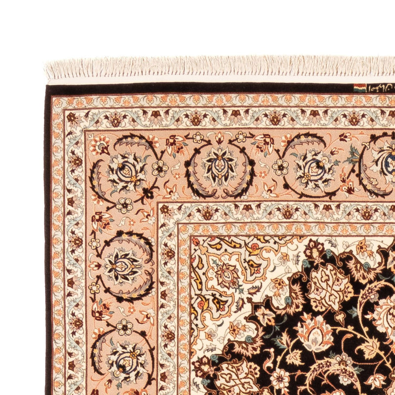 Alfombra de pasillo Alfombra Persa - Isfahan - Prima - 227 x 148 cm - azul oscuro