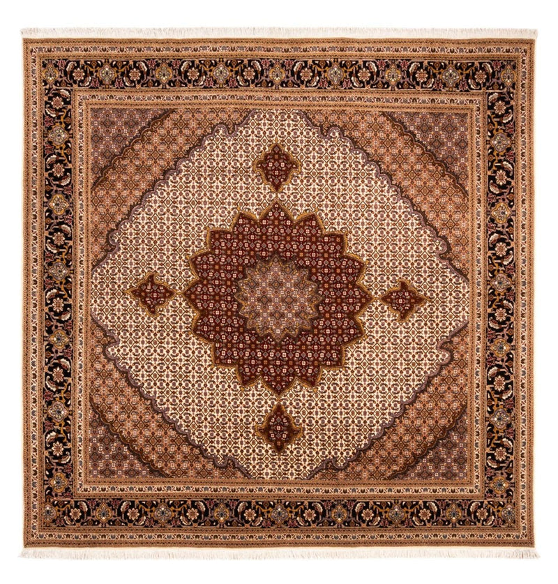 Alfombra Persa - Tabriz - Real cuadrado  - 256 x 250 cm - rojo burdeos