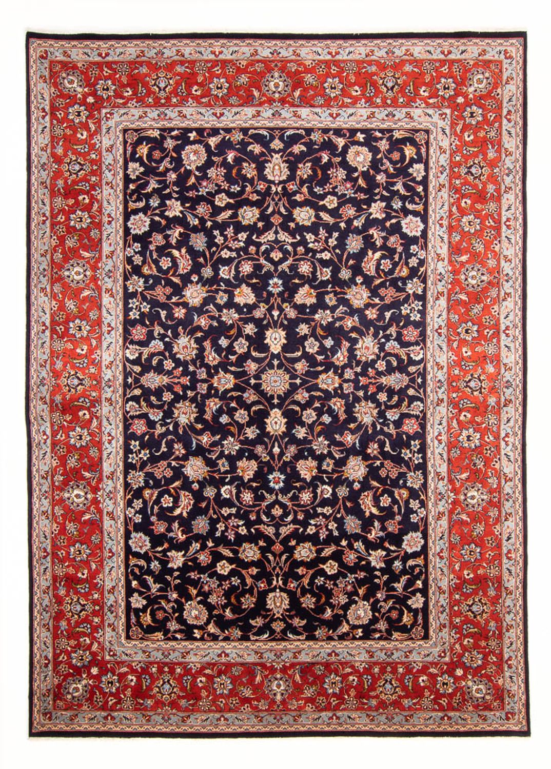 Alfombra persa - Clásica - 292 x 200 cm - azul oscuro