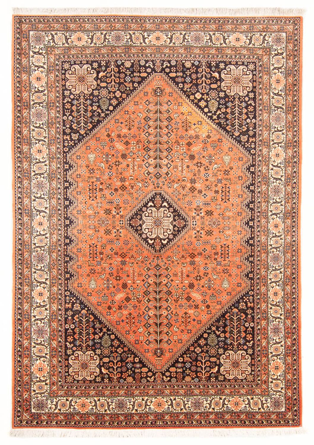 Alfombra persa - Nómada - 297 x 200 cm - salmón