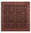 Alfombra persa - Bidjar cuadrado  - 250 x 248 cm - azul oscuro