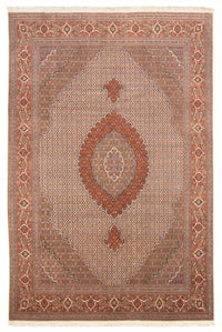 Alfombra Persa - Tabriz - Real - 304 x 195 cm - beige oscuro