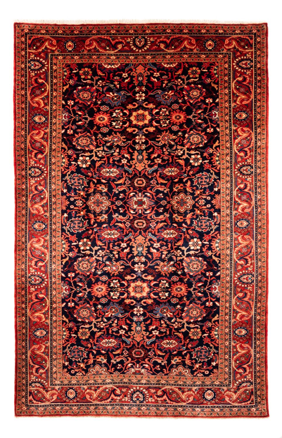 Alfombra persa - Nómada - 316 x 211 cm - rojo burdeos