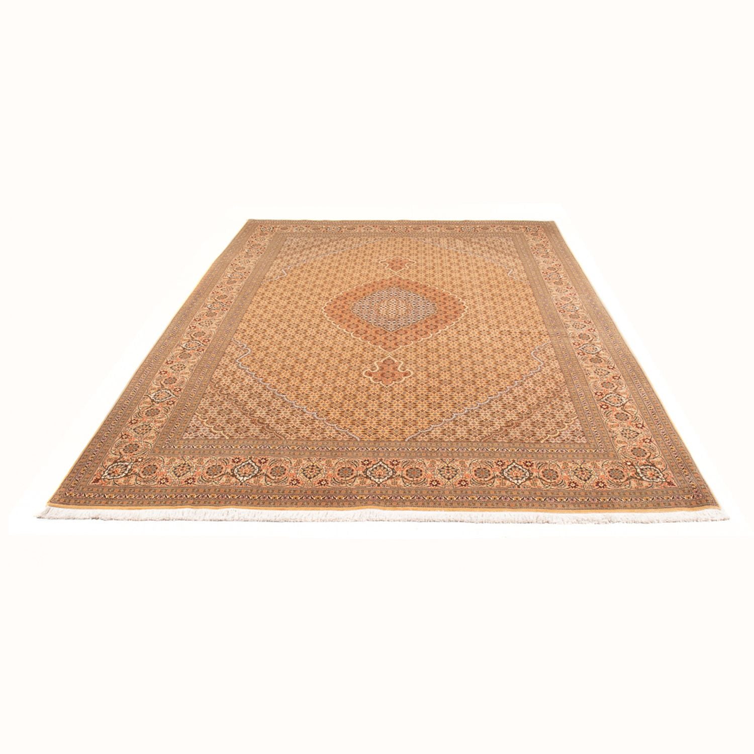 Alfombra Persa - Tabriz - Real - 300 x 200 cm - beige claro