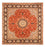 Alfombra persa - Tabriz cuadrado  - 253 x 249 cm - naranja
