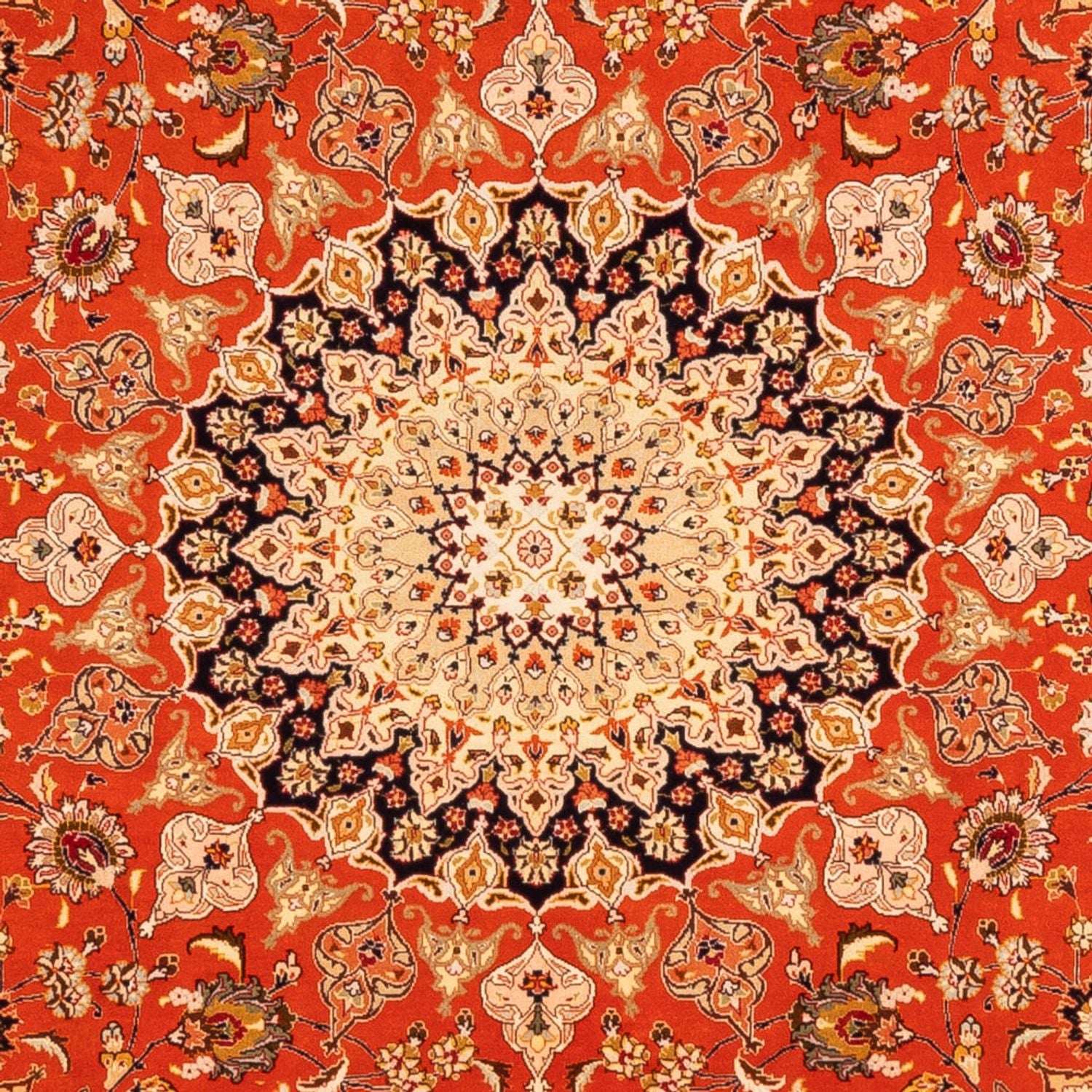 Alfombra persa - Tabriz cuadrado  - 253 x 249 cm - naranja