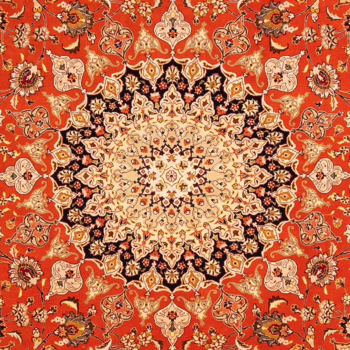 Alfombra persa - Tabriz cuadrado  - 253 x 249 cm - naranja