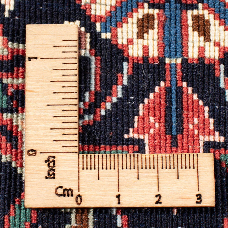 Alfombra persa - Bidjar - Real - 292 x 200 cm - azul oscuro