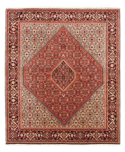 Bidjar - Bukan Alfombra 200x233cm - Alfombra persa - rojo claro
