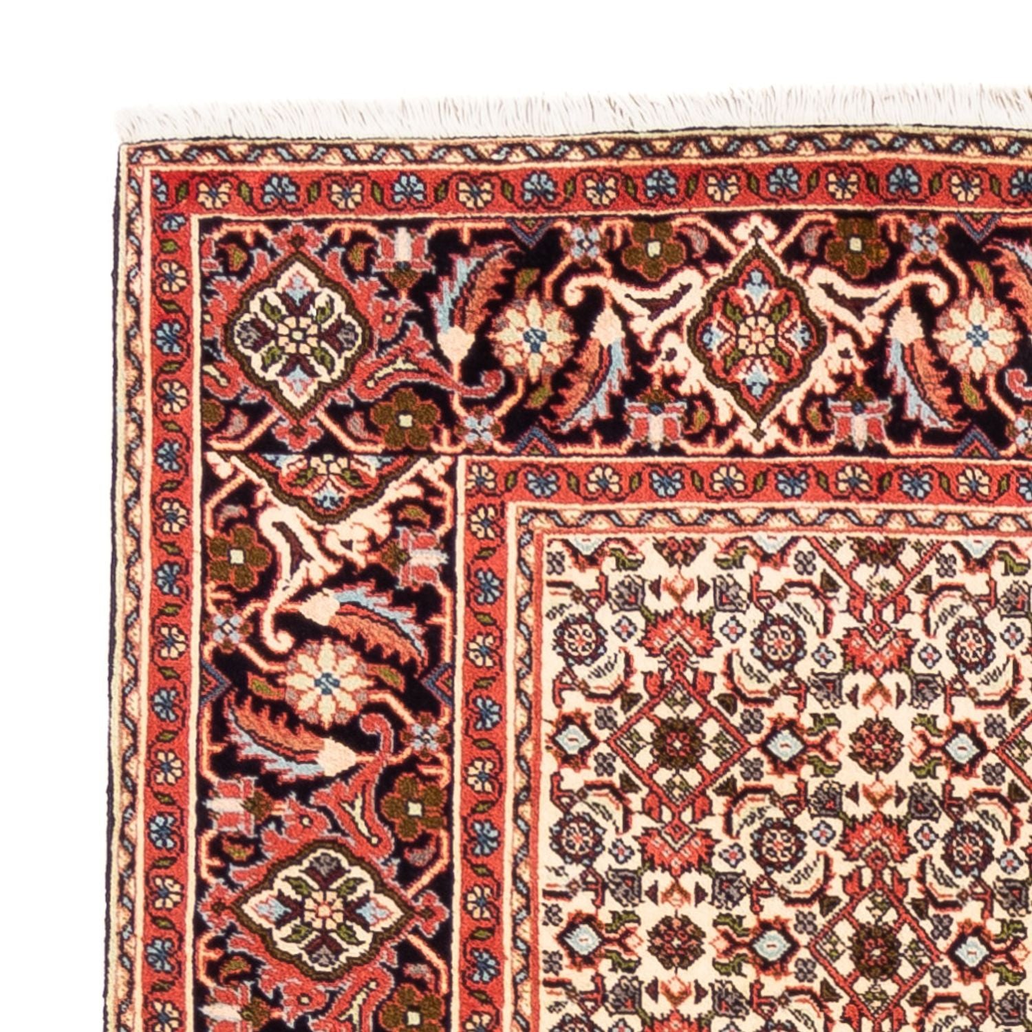 Alfombra persa - Bidjar - 233 x 200 cm - rojo claro