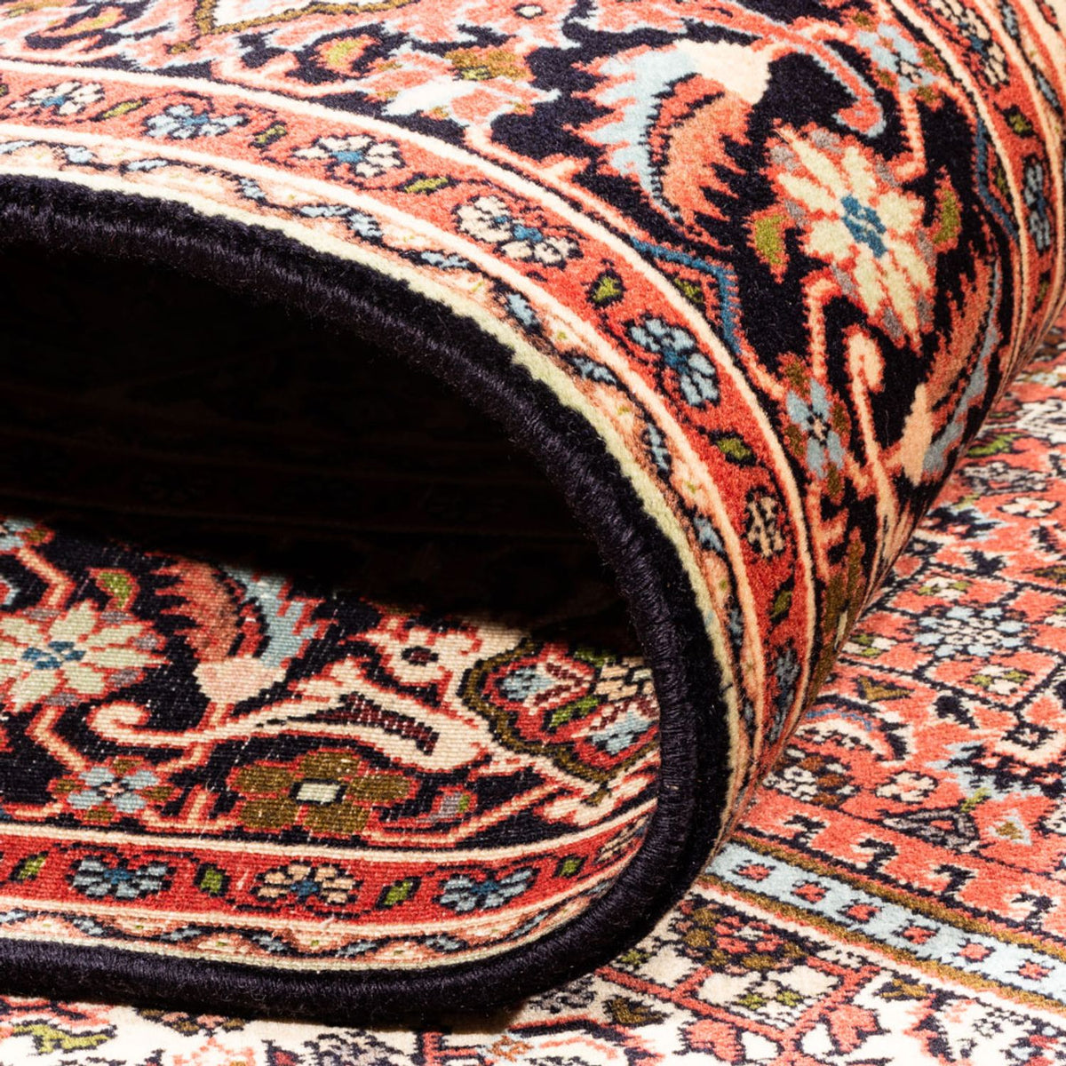 Alfombra persa - Bidjar - 233 x 200 cm - rojo claro