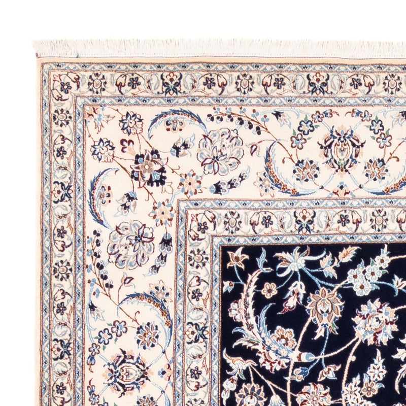 Alfombra Persa - Nain - Prima - 260 x 215 cm - azul oscuro