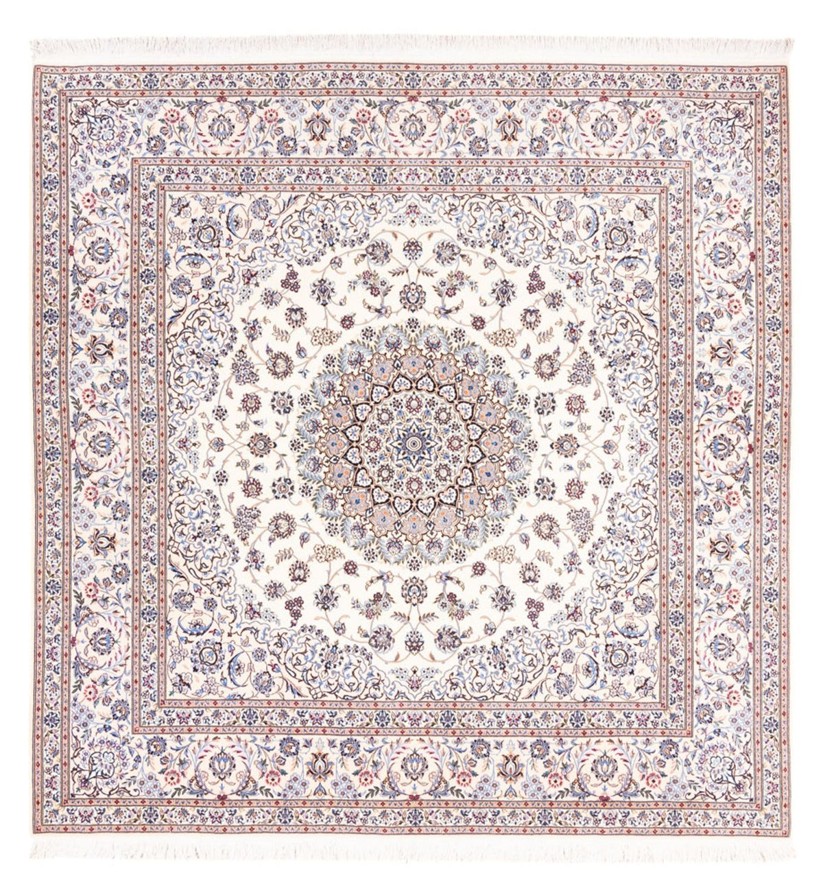 Alfombra Persa - Nain - Prima cuadrado  - 203 x 201 cm - crema