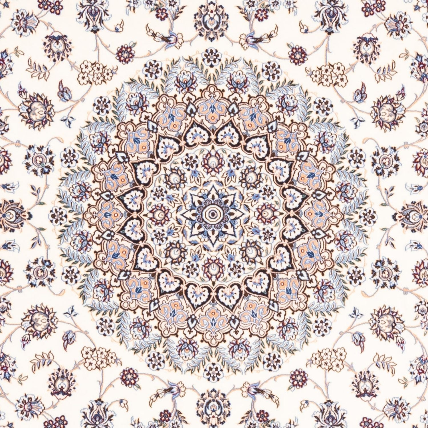 Alfombra Persa - Nain - Prima cuadrado  - 203 x 201 cm - crema