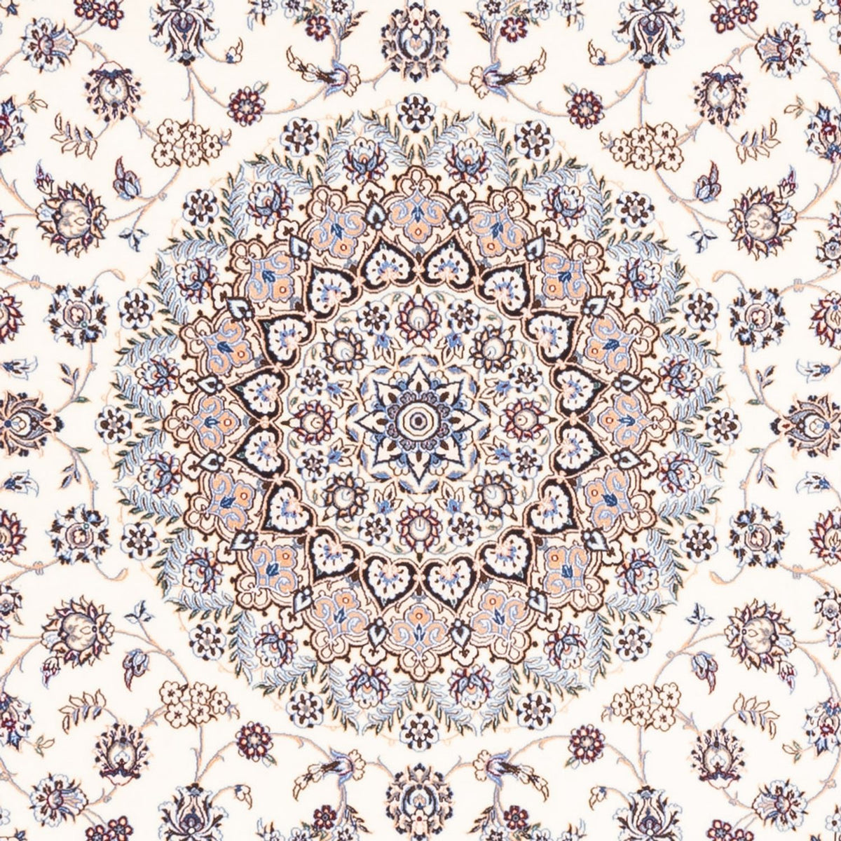 Alfombra Persa - Nain - Prima cuadrado  - 203 x 201 cm - crema