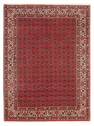 Alfombra persa - Bidjar - Real - 272 x 217 cm - rojo oscuro