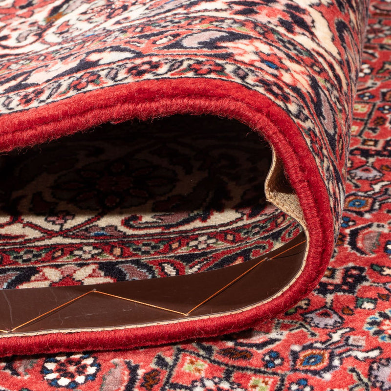 Alfombra persa - Bidjar - Real - 272 x 217 cm - rojo oscuro