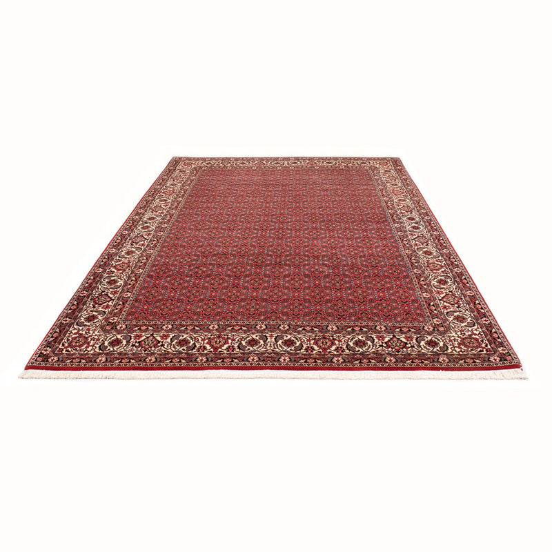 Alfombra persa - Bidjar - Real - 272 x 217 cm - rojo oscuro