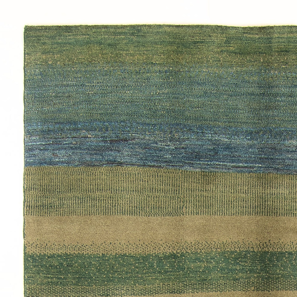 Alfombra Gabbeh - Persa - 208 x 150 cm - verde claro