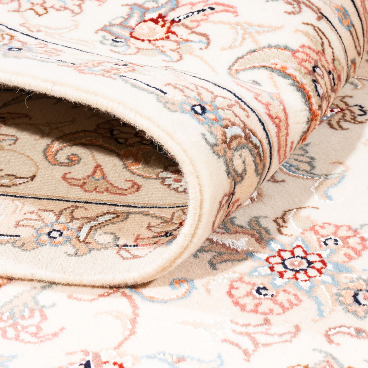 Alfombra persa - Tabriz - 200 x 147 cm - crema