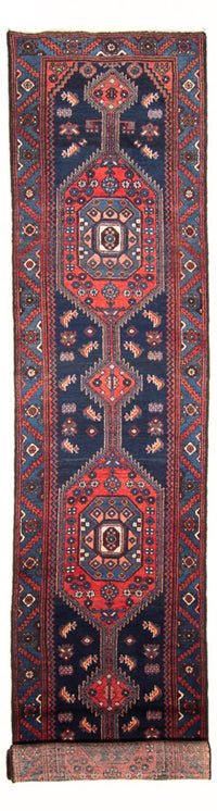 Alfombra de pasillo Alfombra persa - Nómada - 515 x 105 cm - azul oscuro