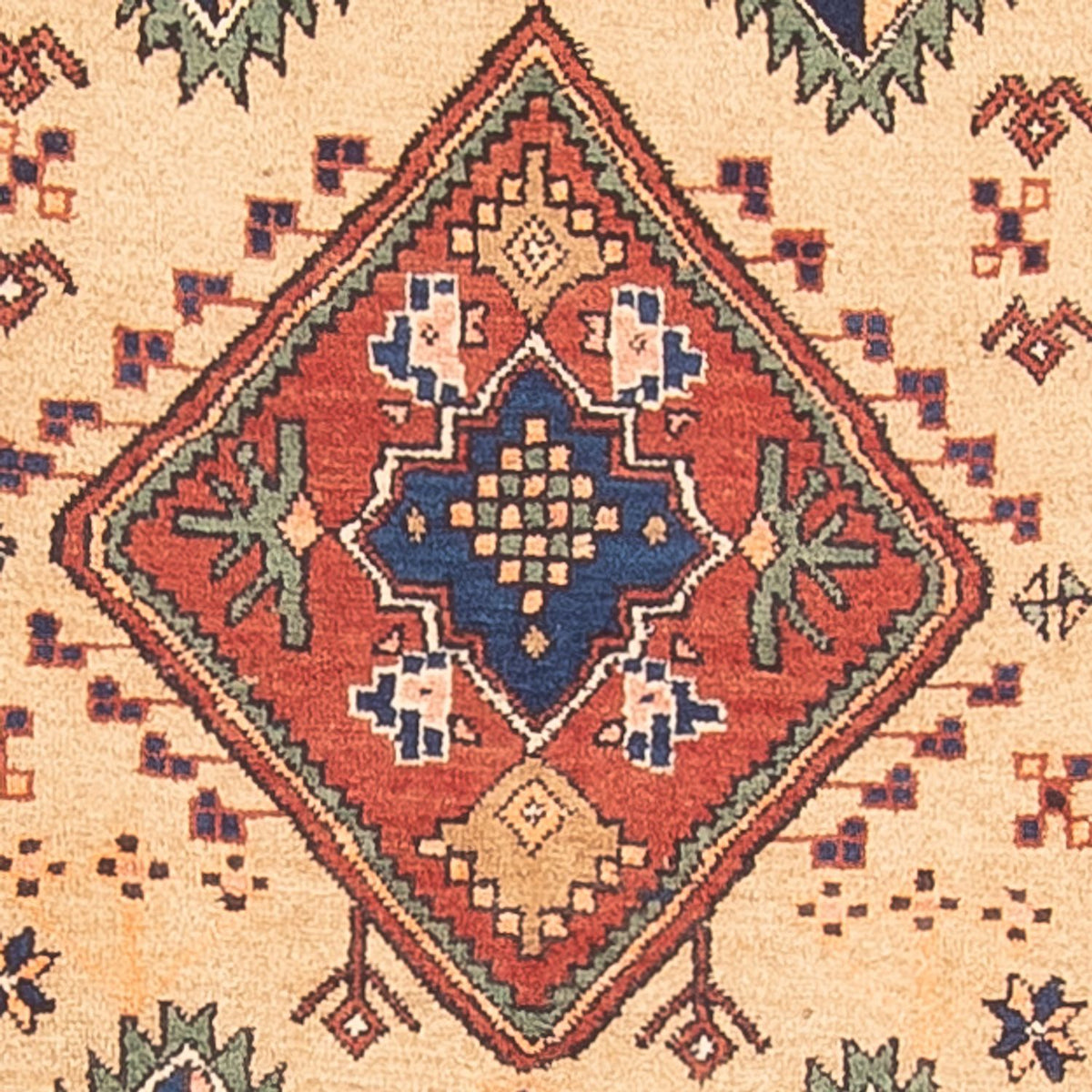 Alfombra de pasillo Alfombra persa - Nómada - 412 x 120 cm - beige