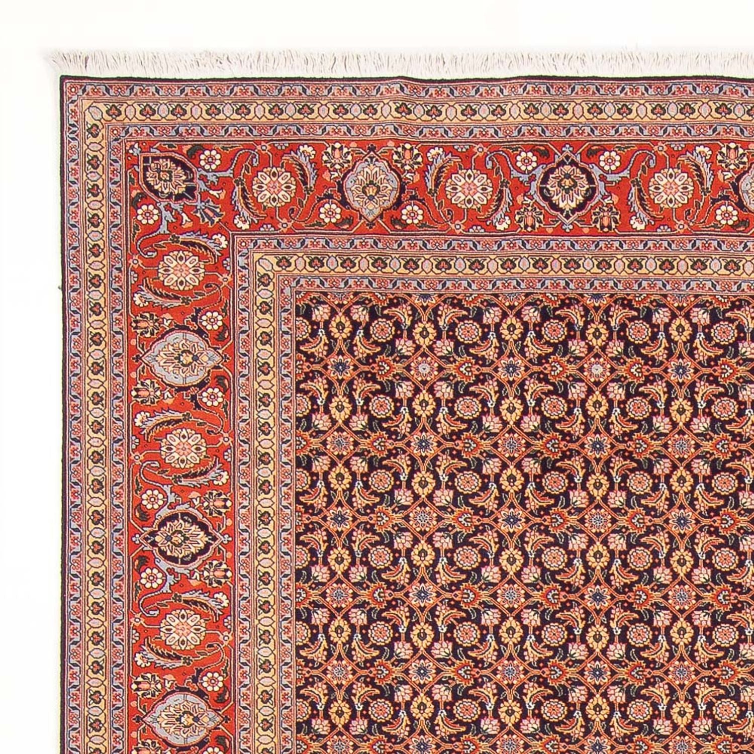 Alfombra Persa - Tabriz - Real - 290 x 200 cm - azul oscuro