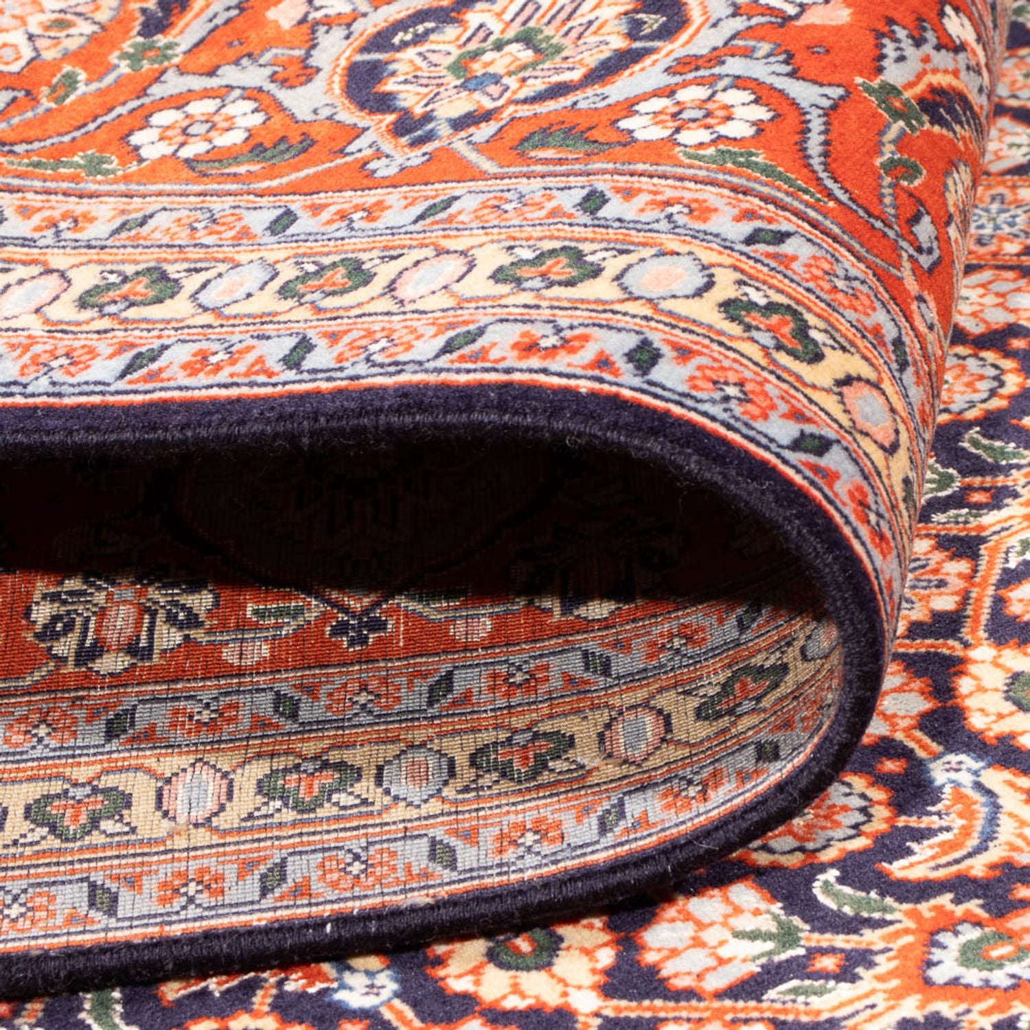 Alfombra Persa - Tabriz - Real - 290 x 200 cm - azul oscuro