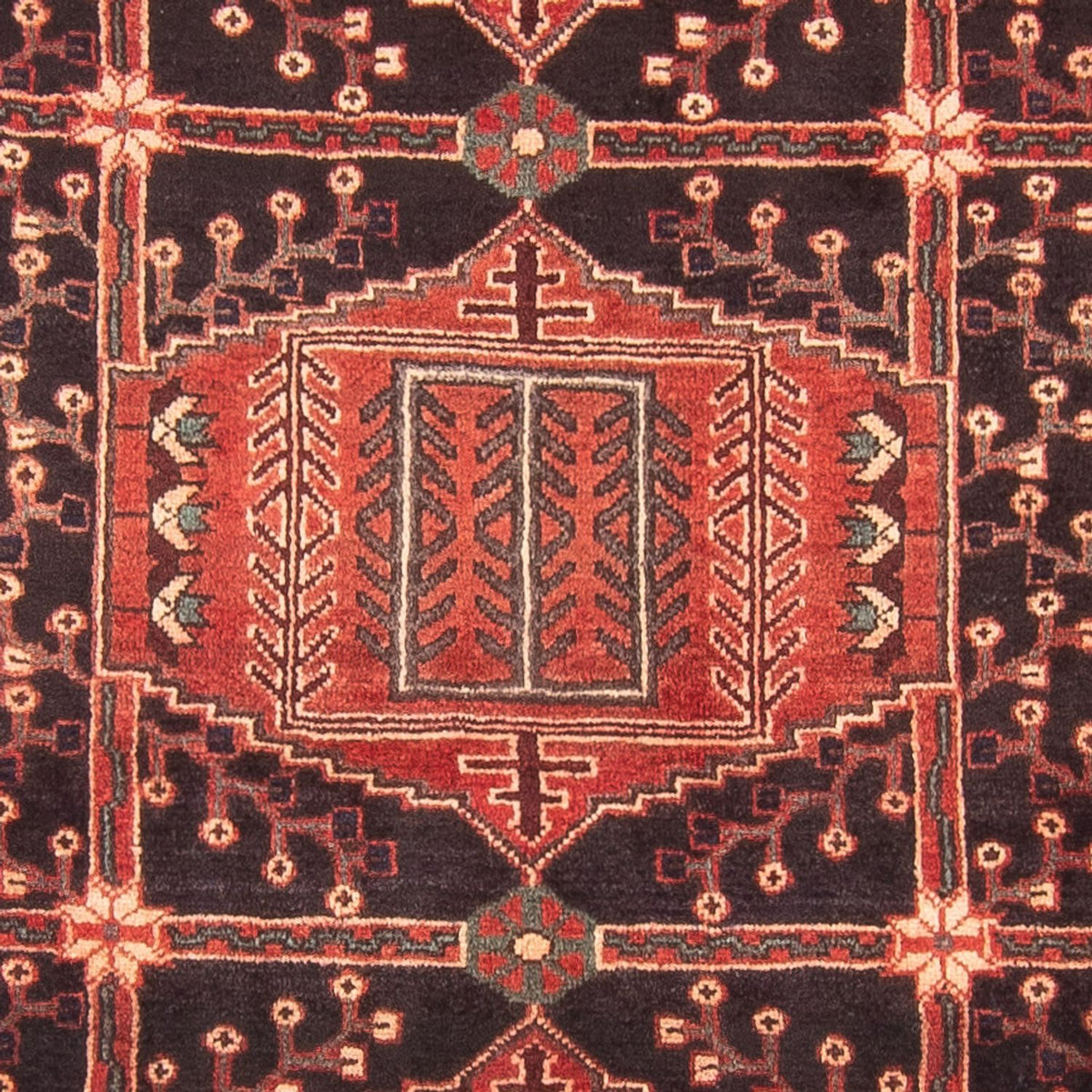 Alfombra de pasillo Alfombra persa - Nómada - 324 x 124 cm - azul oscuro