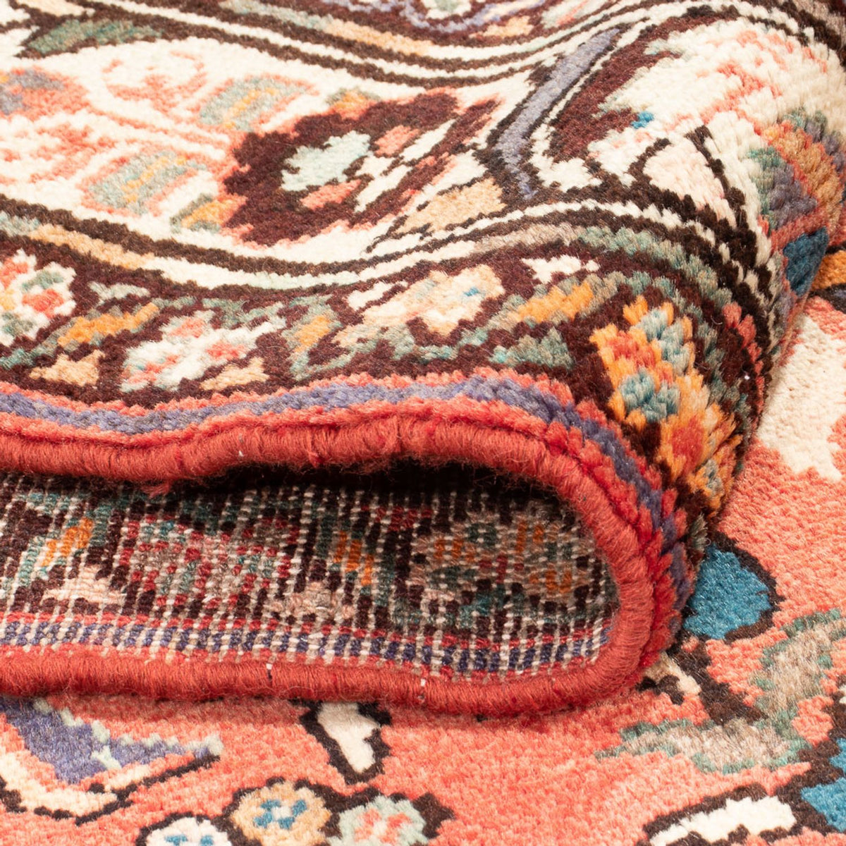 Alfombra de pasillo Alfombra persa - Nómada - 449 x 127 cm - rojo