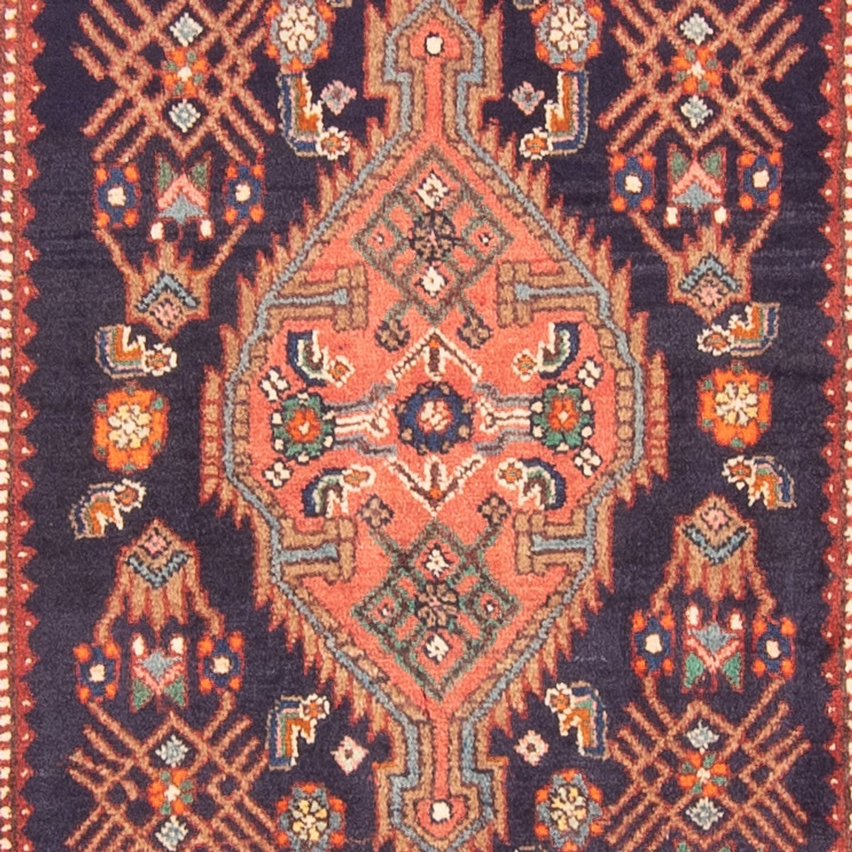 Alfombra de pasillo Alfombra persa - Nómada - 342 x 114 cm - azul oscuro