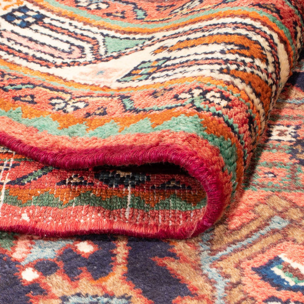 Alfombra de pasillo Alfombra persa - Nómada - 342 x 114 cm - azul oscuro