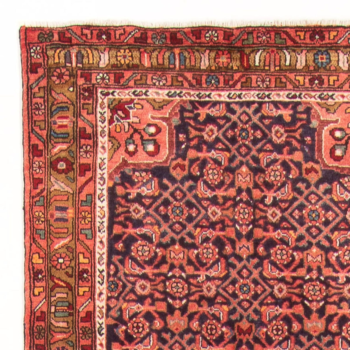 Alfombra de pasillo Alfombra persa - Nómada - 434 x 102 cm - azul oscuro