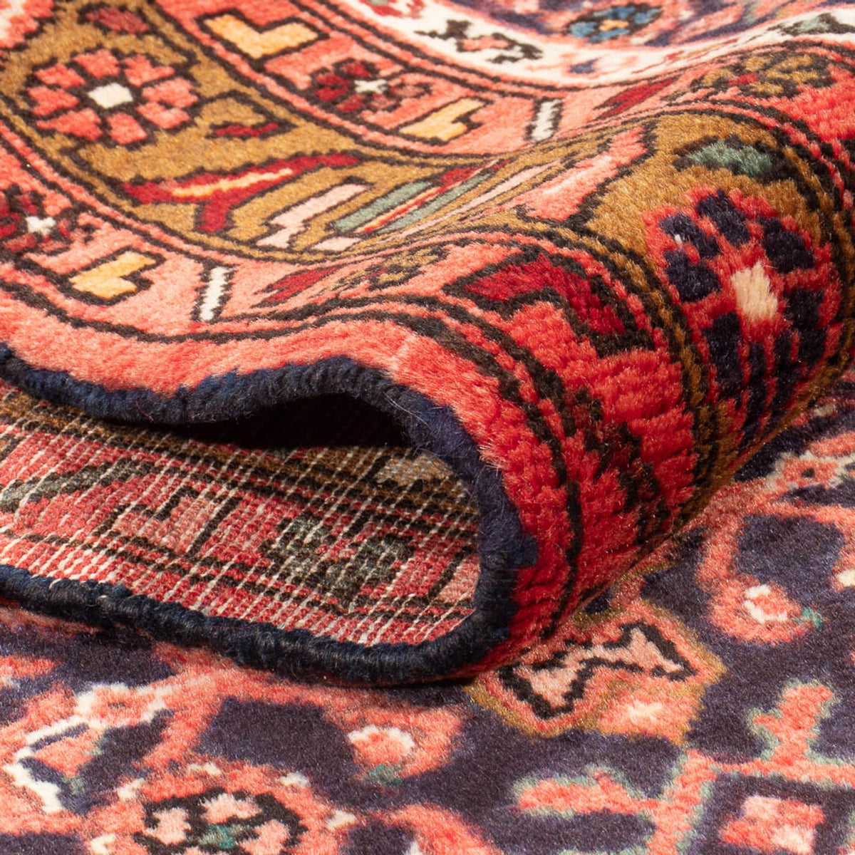 Alfombra de pasillo Alfombra persa - Nómada - 434 x 102 cm - azul oscuro