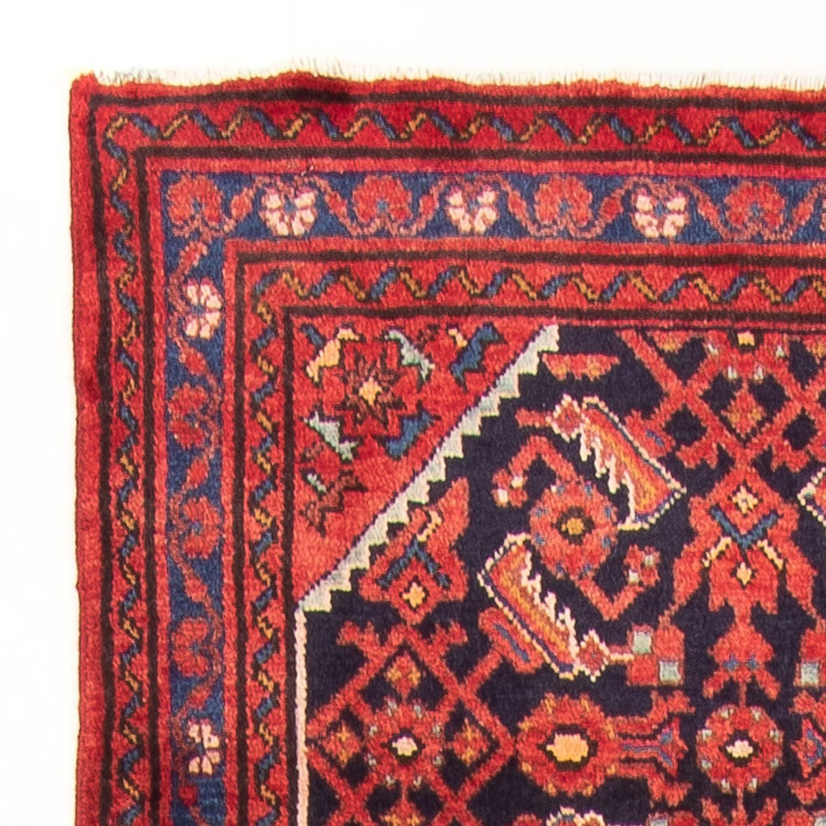 Alfombra de pasillo Alfombra persa - Nómada - 410 x 108 cm - azul oscuro