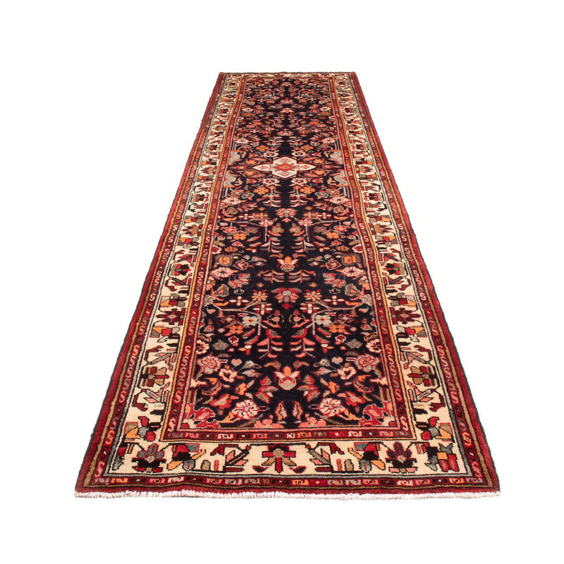 Alfombra de pasillo Alfombra persa - Nómada - 391 x 100 cm - azul oscuro