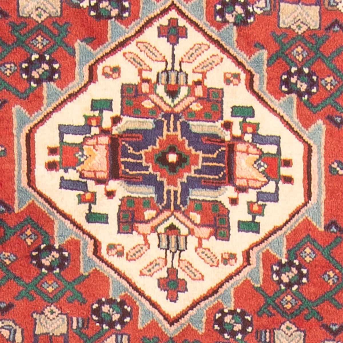 Alfombra de pasillo Alfombra persa - Nómada - 418 x 107 cm - rojo