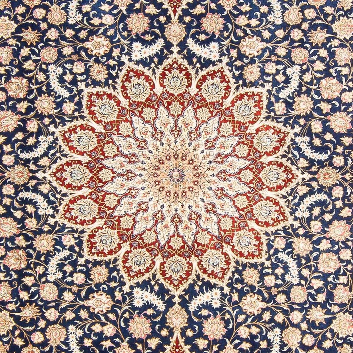 Alfombra de seda - Ghom Seda - Prima - 287 x 196 cm - azul