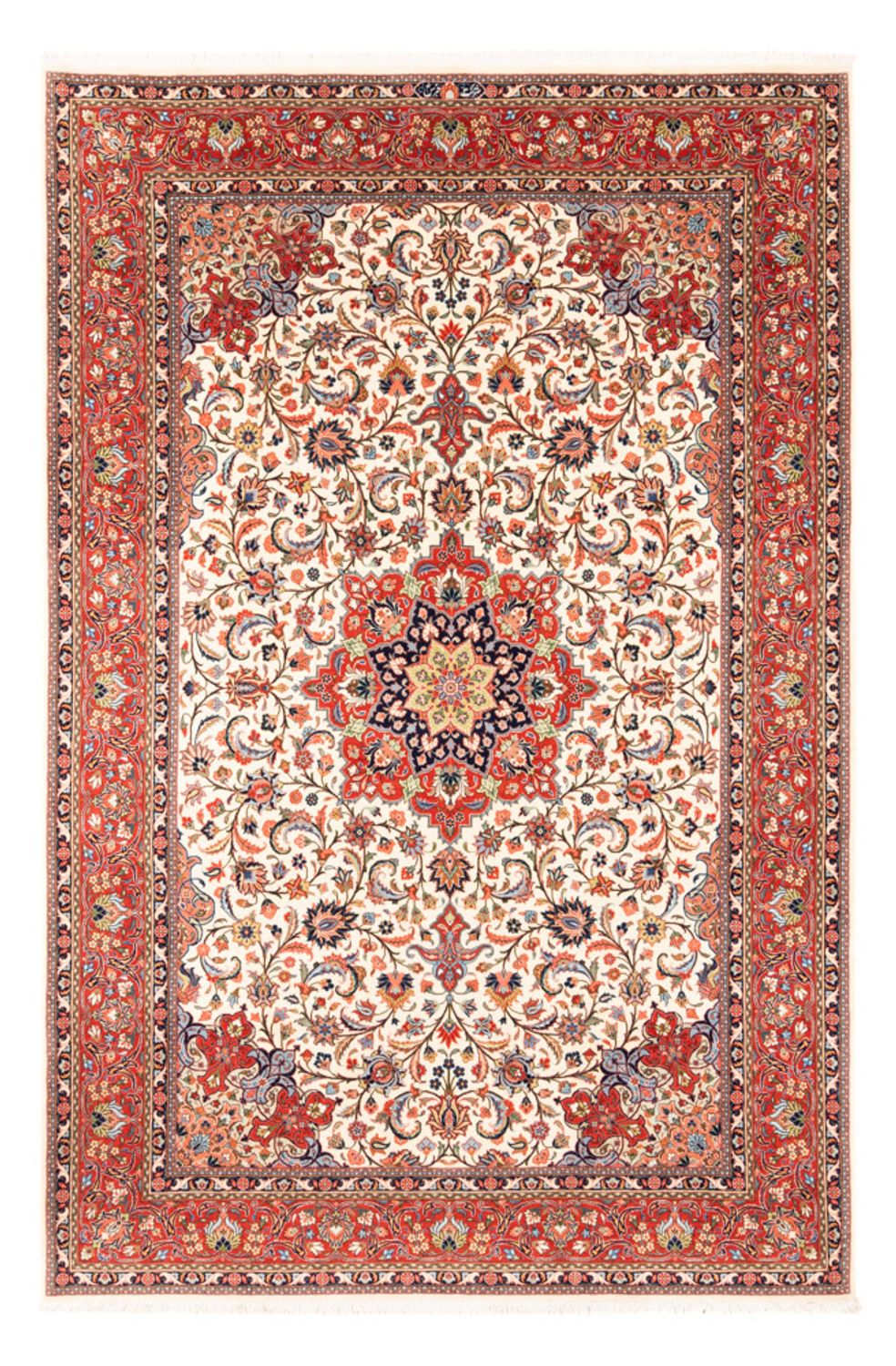 Alfombra persa - Clásica - 291 x 196 cm - crema