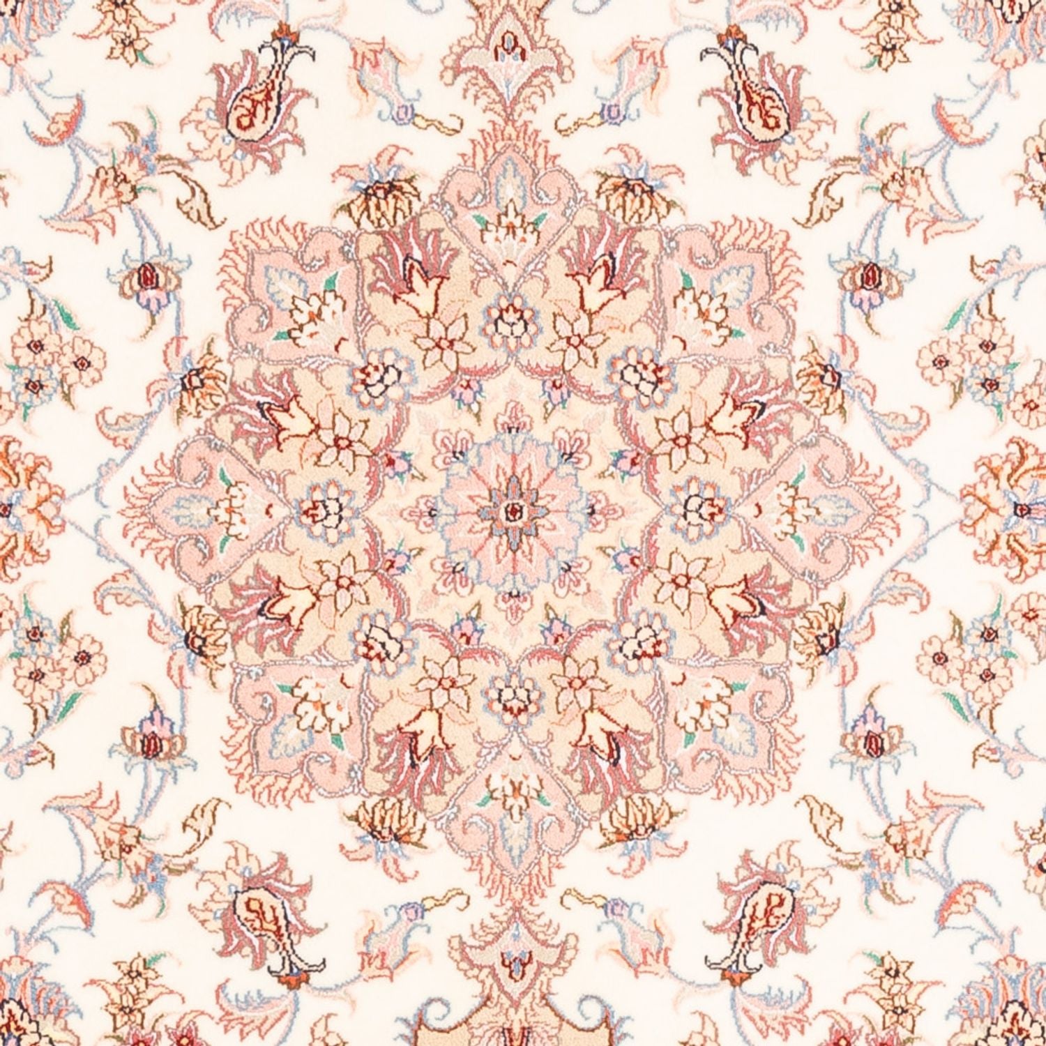 Alfombra persa - Tabriz - 198 x 149 cm - crema