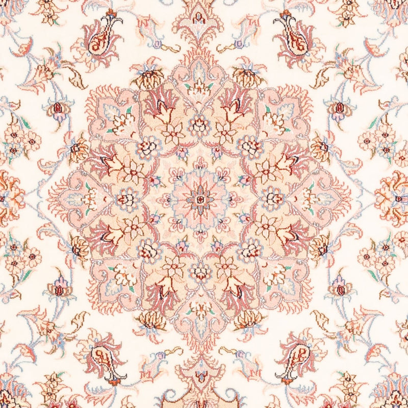 Alfombra persa - Tabriz - 198 x 149 cm - crema