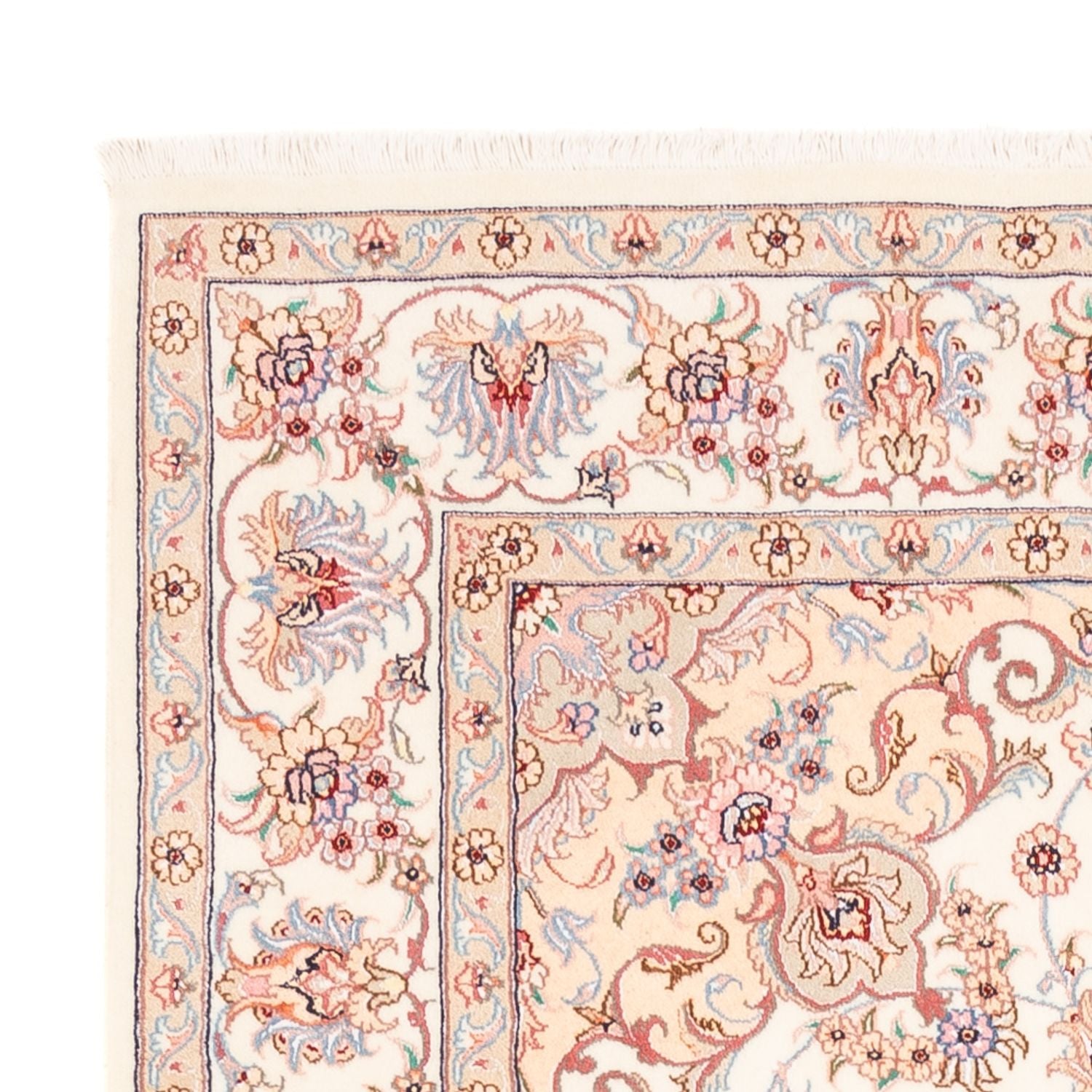Alfombra persa - Tabriz - 198 x 149 cm - crema